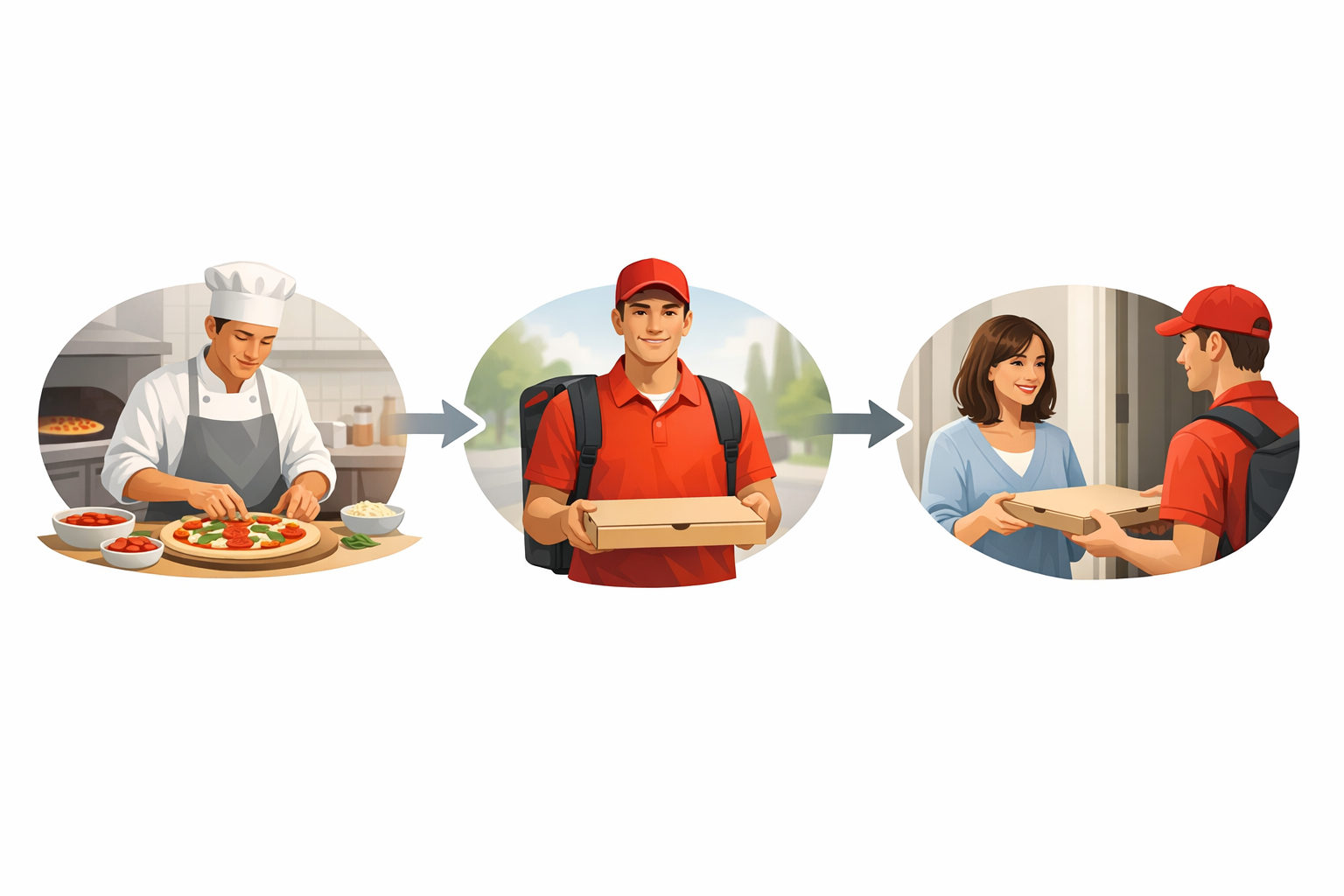 Kitchen to doorstep journey