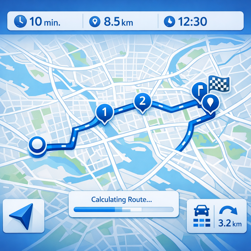 GPS Navigation Interface